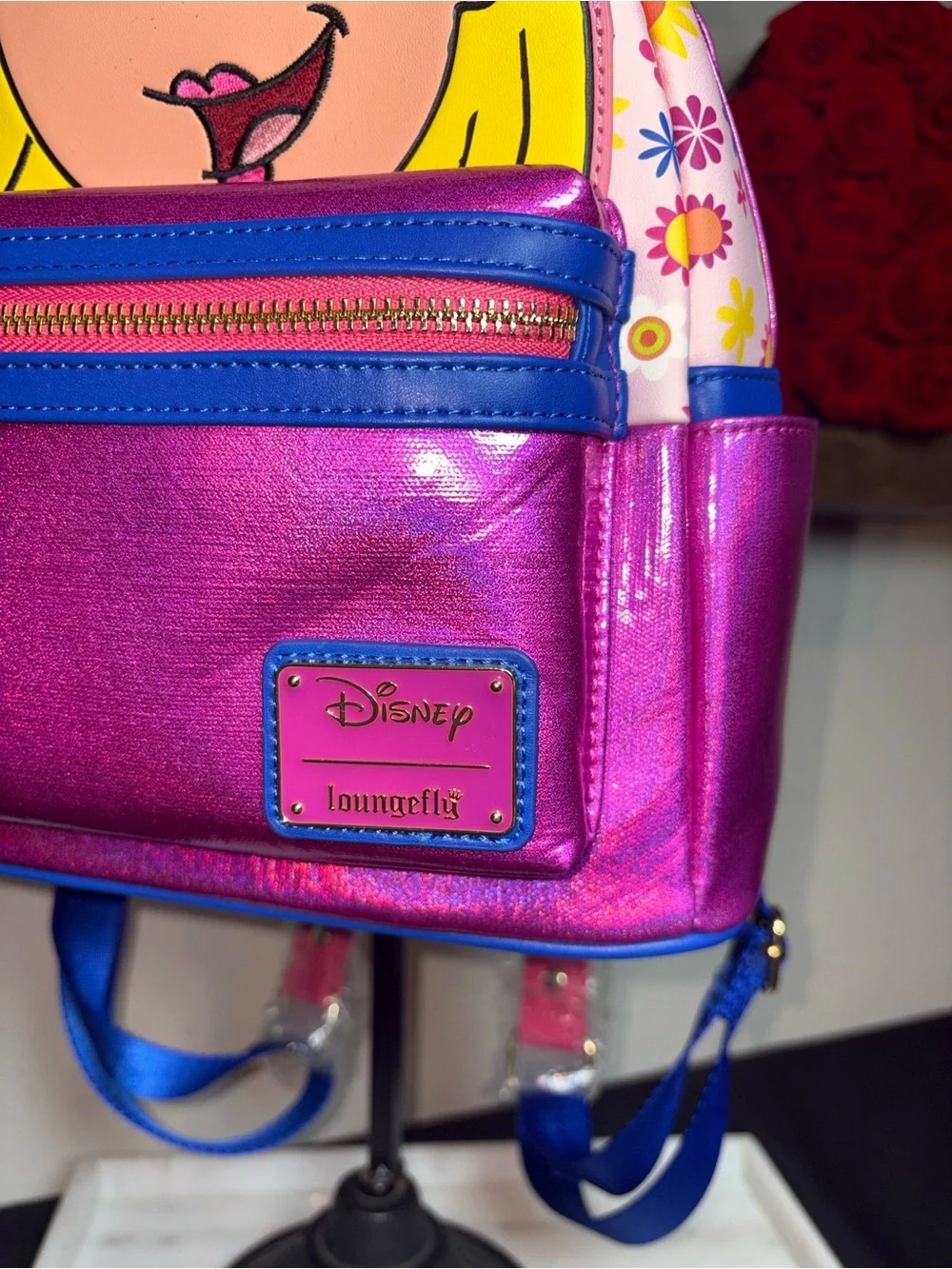 Loungefly Lizzie McGuire Pink & Yellow Cartoon Character Mini Backpack Disney